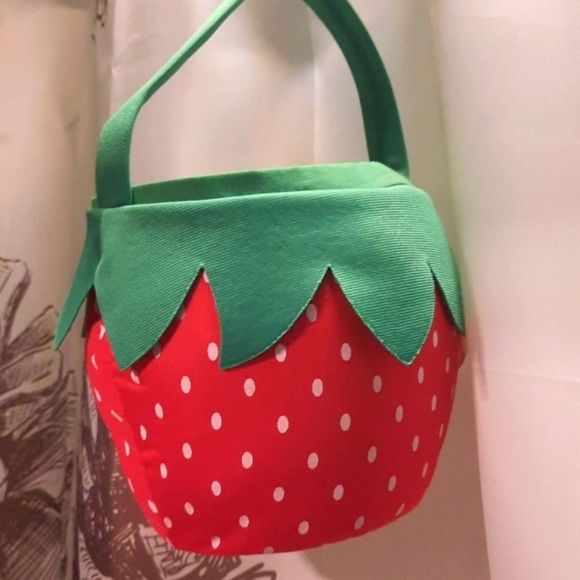 Other - Strawberry fabric Easter basket